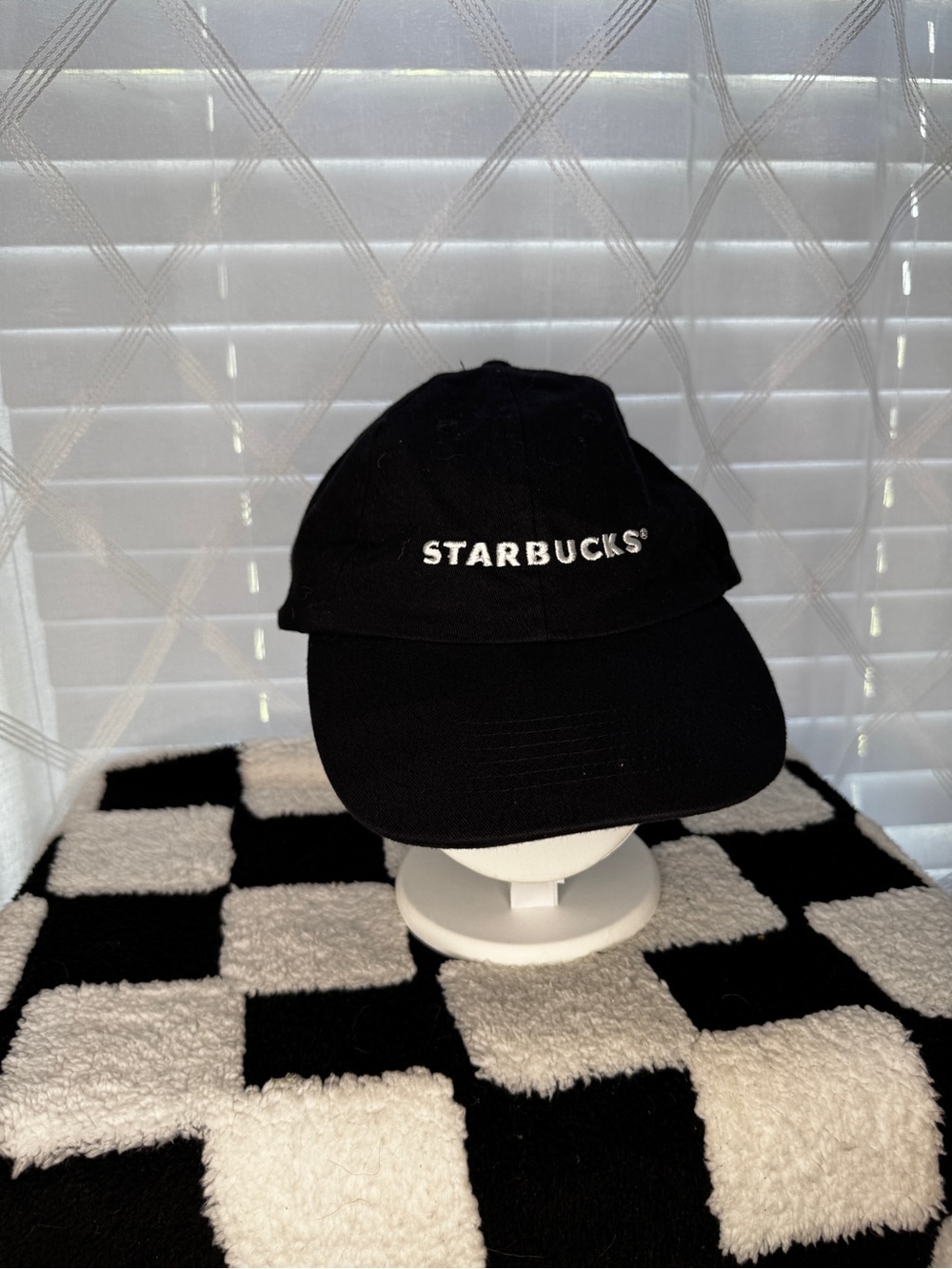 Official Starbucks Employee Black Embroidered Baseball Cap / Strapback Hat